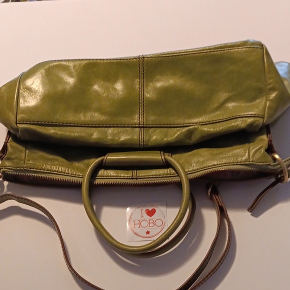 HOBO Olive Green Leather Hobo Bag - Picture 5 of 13